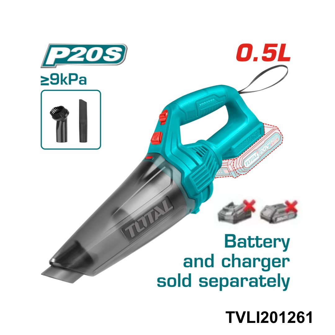 TOTAL Aspirateur sans fil 20v- مكنسة يدوية لاسلكية