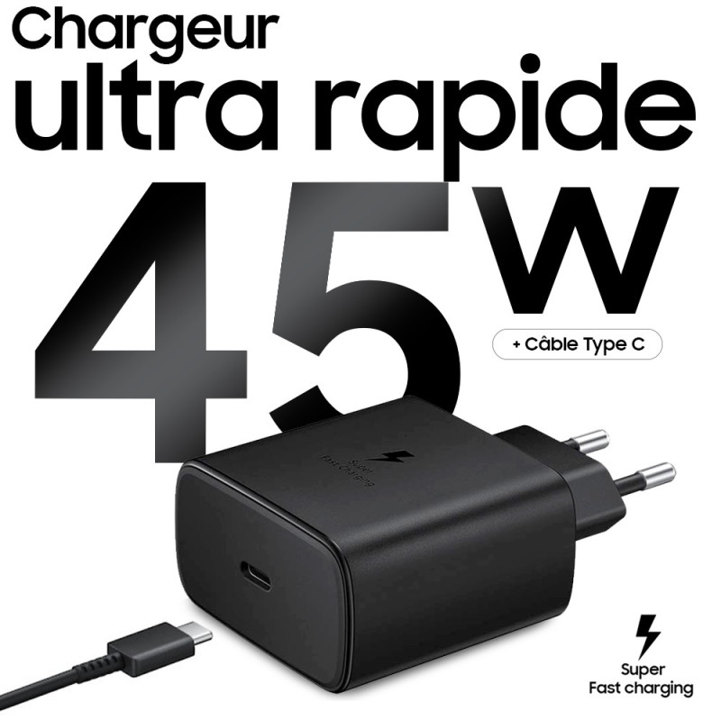Chargeur rapide  samsung 45W -شاحن سريع